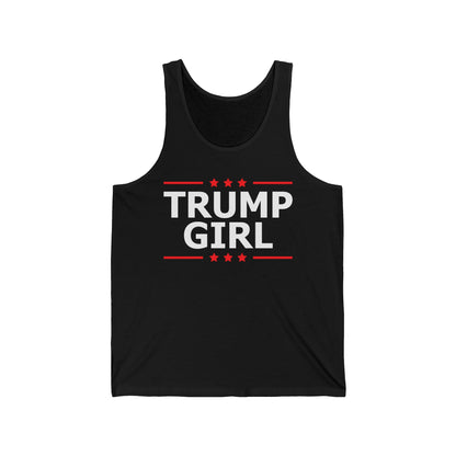 Cute Trump Girl Republican US Flag 2024 Vintage Vote Tank Top