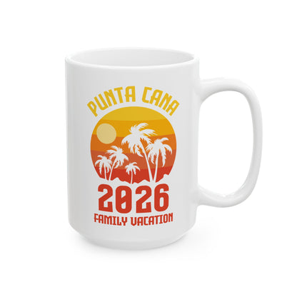 Punta Cana 2026 Family Vacation Vacay Beach Summer Holiday Coffee Mug