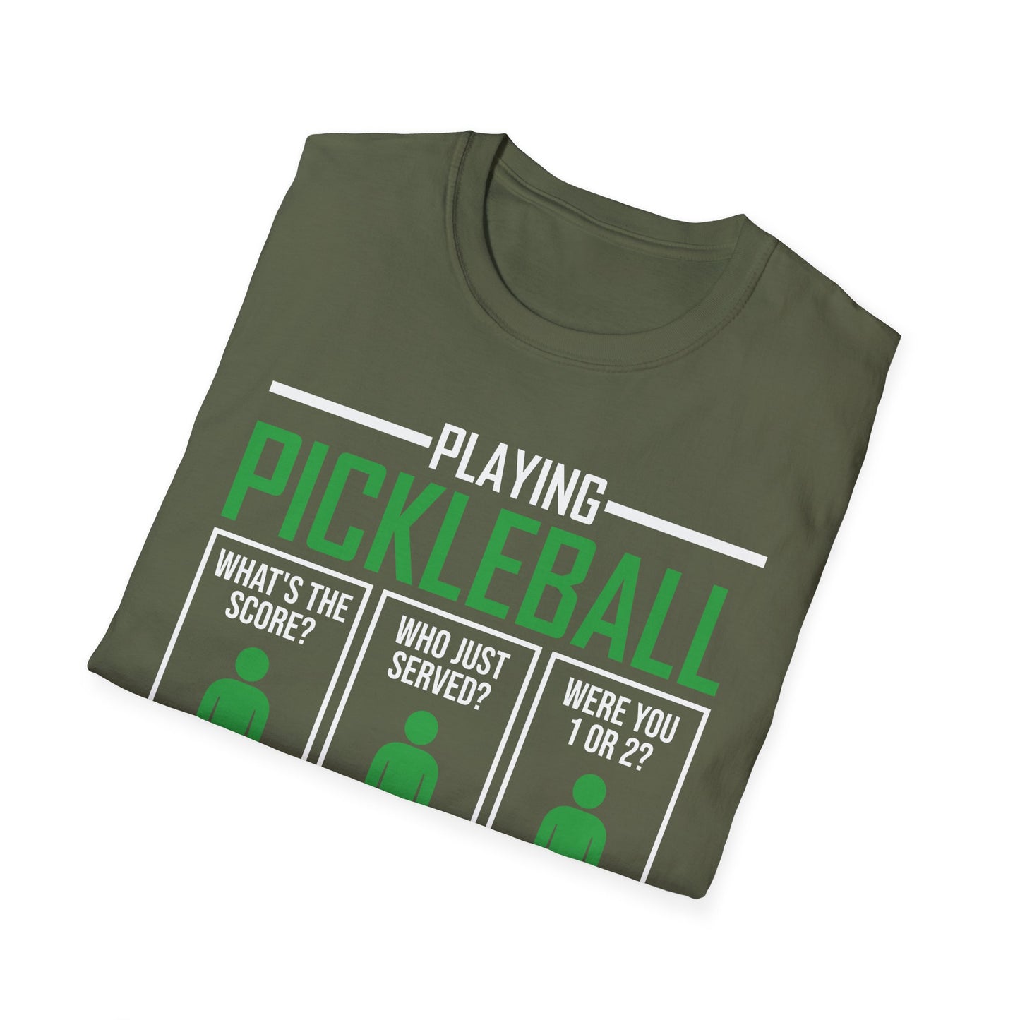 Funny Playing Pickleball Improves Memory Dink Player T-Shirt for Men Women