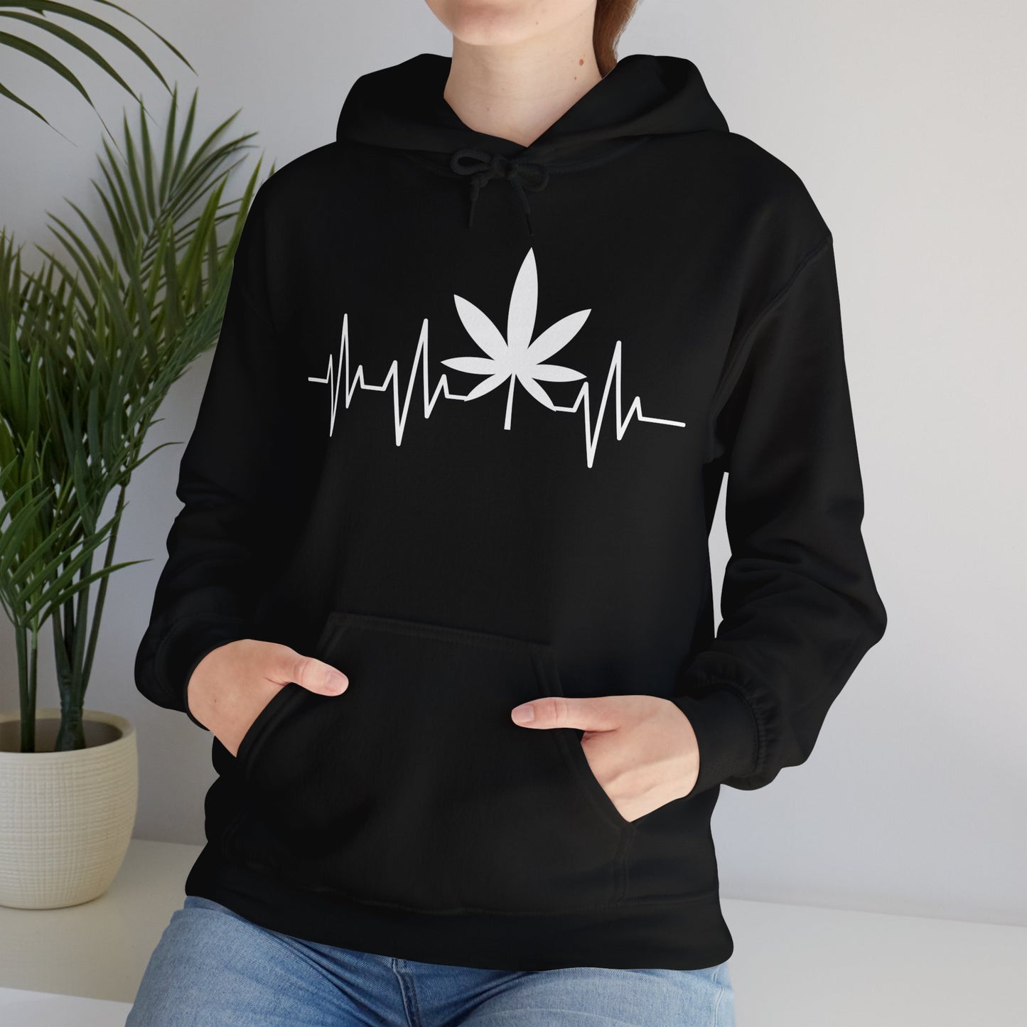 Funny Weed Cannabis Marijuana Leaf Heartbeat Stoner Tie Dye Hoodie For Men Women Hoodie