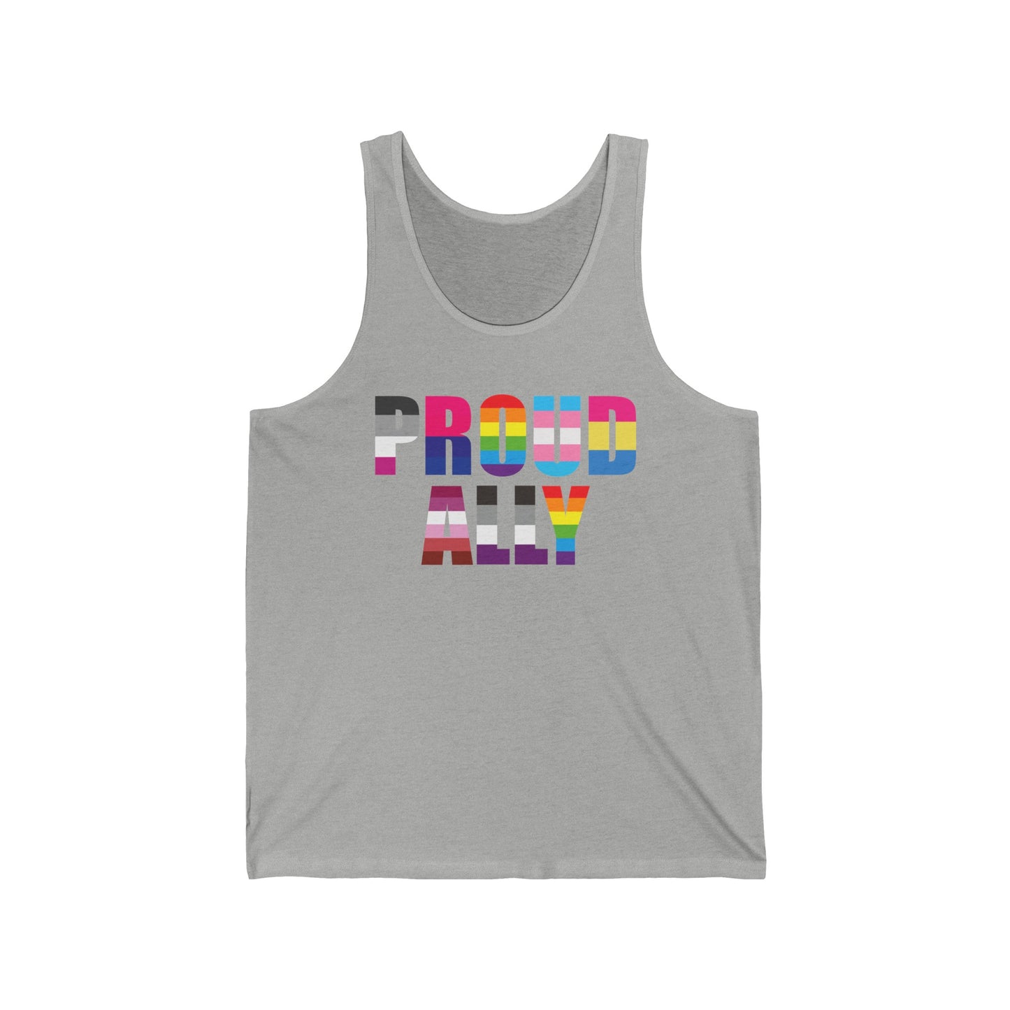 Proud Ally LGBTQ Gay Pride Equality Parade Retro Vintage Tank Top For Men Women