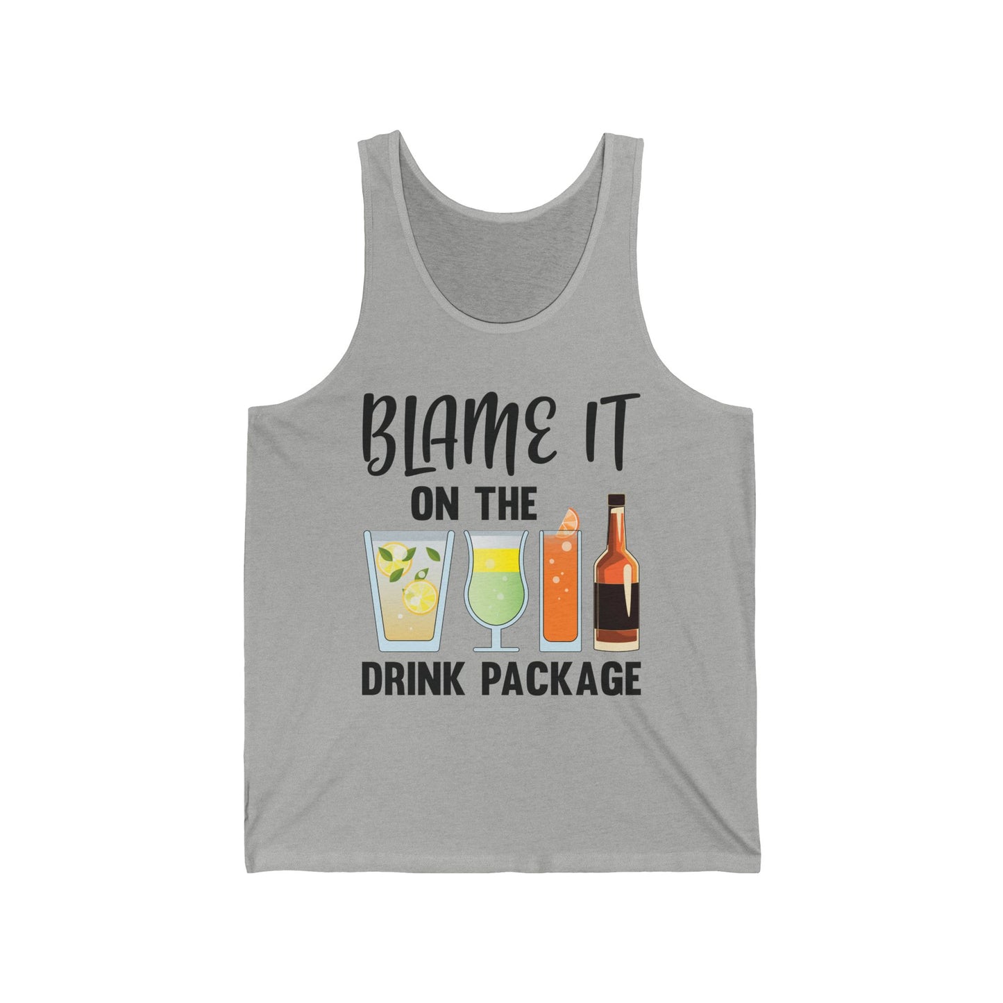 Blame It On The Drink Package Funny Cruise Tank Top For Men Women Tank Top