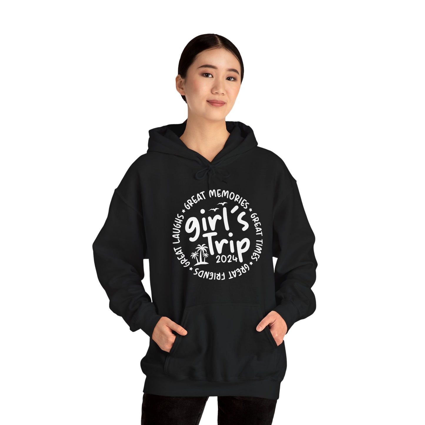 Girl's Trip 2024 Memories Friends Trip Matching Vacation Hoodie For Men Women Hoodie