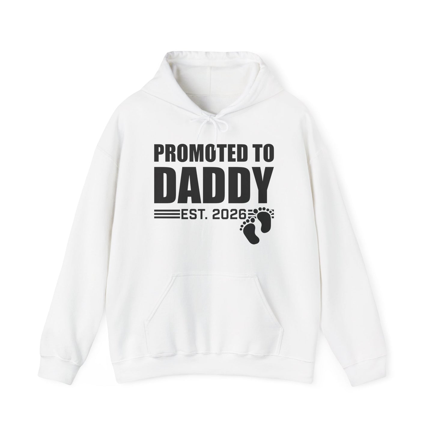 Mens Promoted To Daddy 2026 Pregnancy Announcement Gift Hoodie