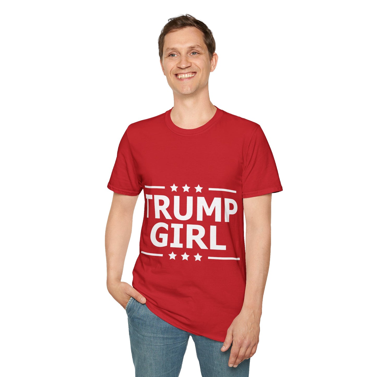 Cute Trump Girl Republican US Flag 2024 Vintage Vote T-Shirt