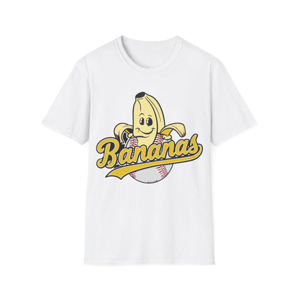 Funny Let's Go Bananas Baseball T-Shirt For Baseball Lovers Men Women T-Shirt