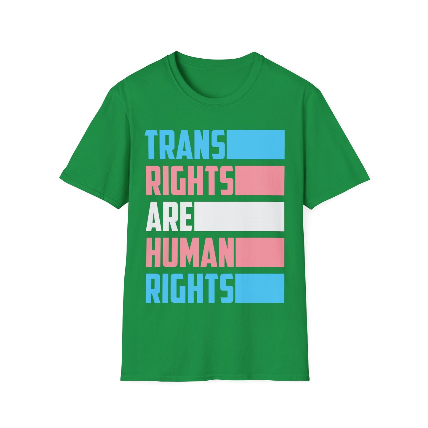 Trans Rights Are Human Rights Transgender Flag T-Shirt Gift For Men Women