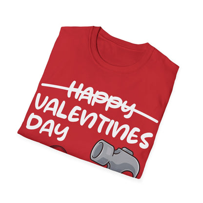 Funny Anti Valentines Day Gift Carpentor Cupid Heart Hammer Nails T-Shirt For Men Women T-Shirt