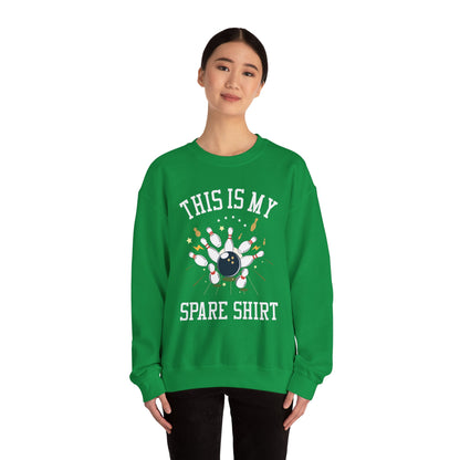 Funny Bowling Bowler Retro This Is My Spare Bowler Sweatshirt Men Women