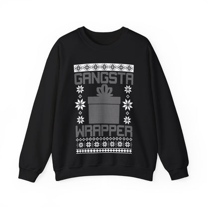 Gangsta Wrapper Funny Ugly Christmas Sweater Women Jumper Sweatshirt