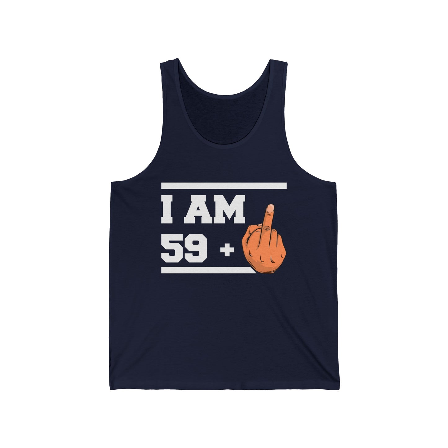 Funny 60th Birthday Sarcastic Gift 59+1 59 Plus 1 Tank Tops For Men Women