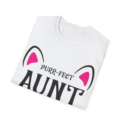 PURR-FECT Aunt Funny Cat Lover Cute Funny Kitten T Shirt Gift For Men Women T-Shirt