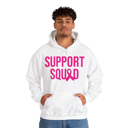 Support Squad Breast Cancer Warrior Awareness October Pink Hoodie
