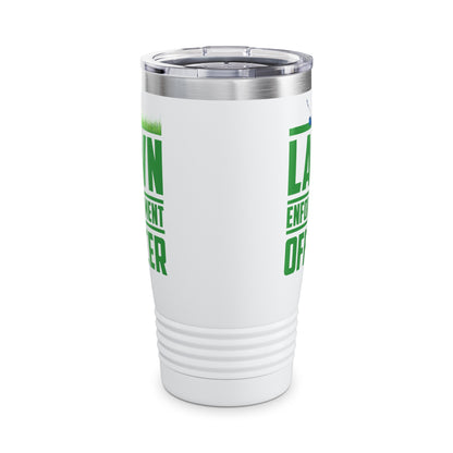 Funny Lawn Enforcement Officer Garden Gardener Tumbler