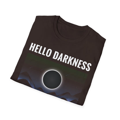 Funny Hello Darkness My Old Friend Solar Eclipse April 08, 2024 T-Shirt for Men Women