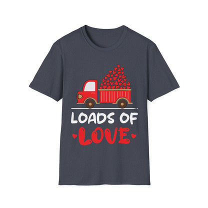 Funny Loads of Love Tractor Cute Valentines Day Truck T-Shirt