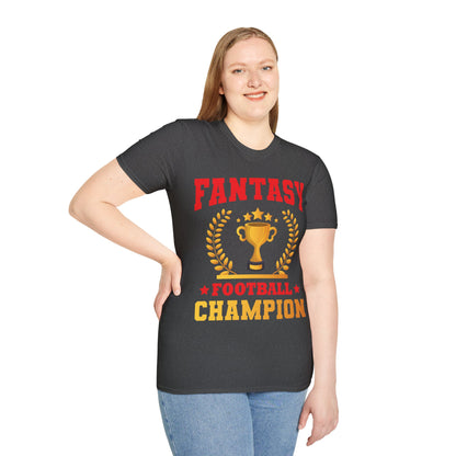 Funny Fantasy Football League Champion Footballer T-Shirt Men Women