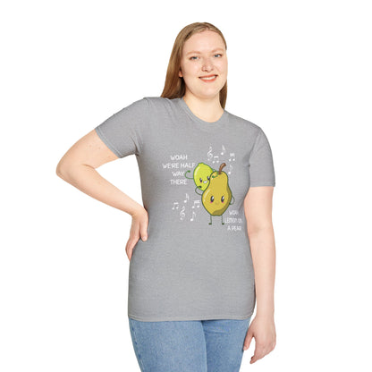 Funny Woah Lemon On A Pear Meme Unisex Softstyle T-Shirt for Teacher Foodie Travelers