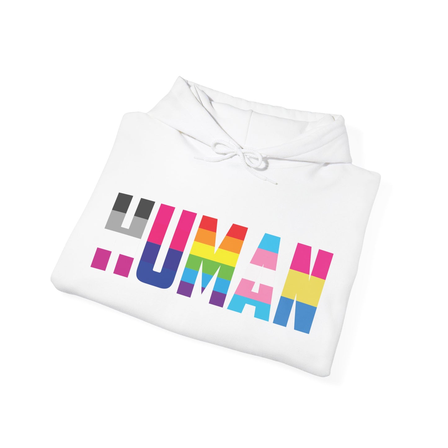 Funny Human LGBT Gay Pride Rainbow Flag ChristianBlack Man Hoodie for Men Women