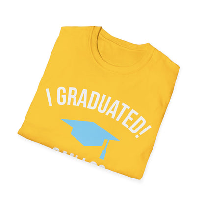 Funny Graduation I Graduated Can I Go Back to Bed Shirt Graduation Present