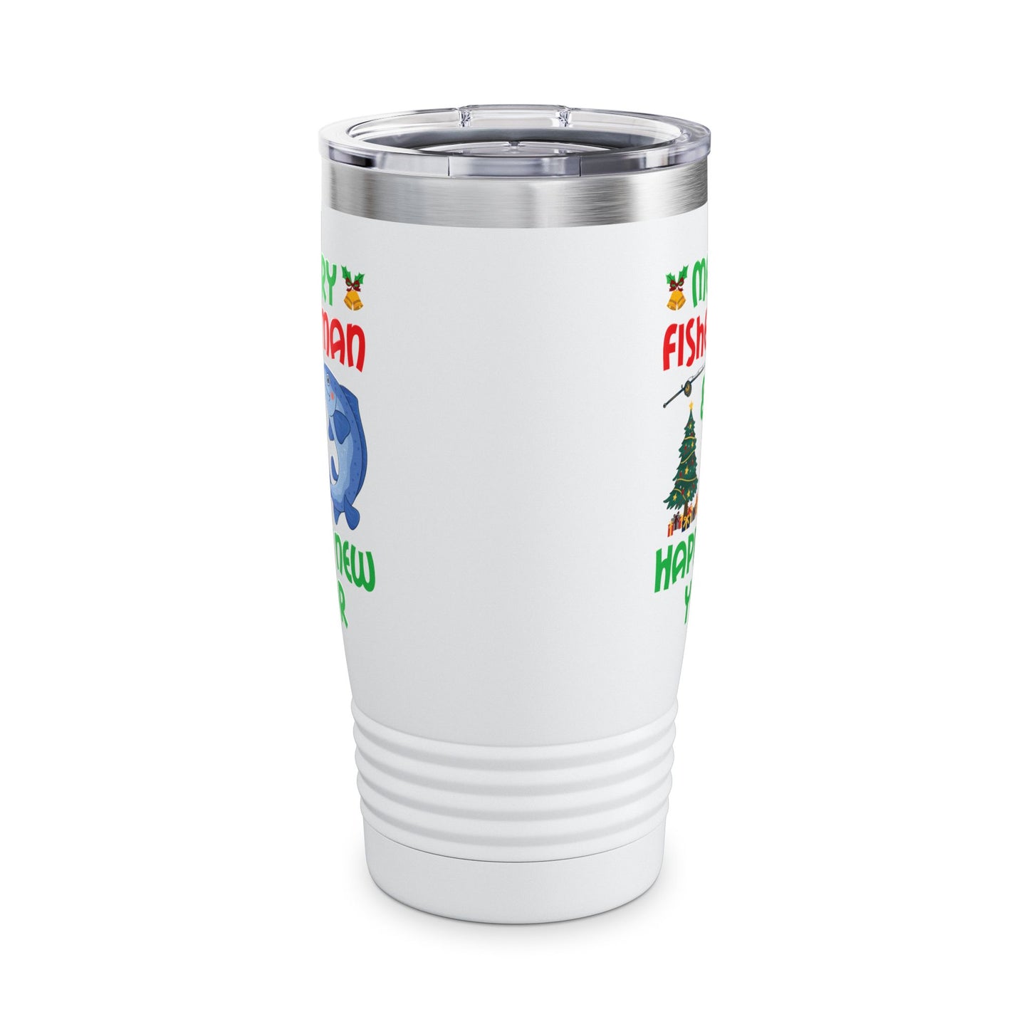 Funny Bass Fishing Merry Fishmas And Happy New Year Christmas Xmas Tumbler