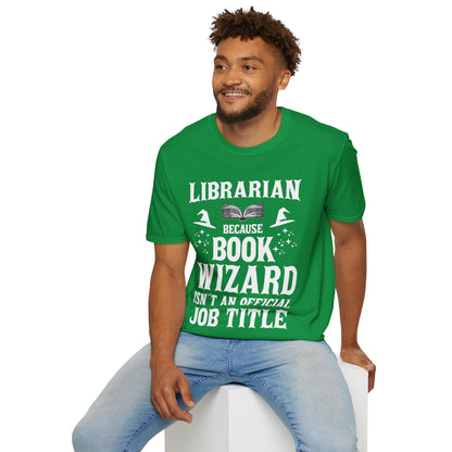 Cool Librarian Book Wizard Art For Men Women Read Library Book Lovers T-Shirt