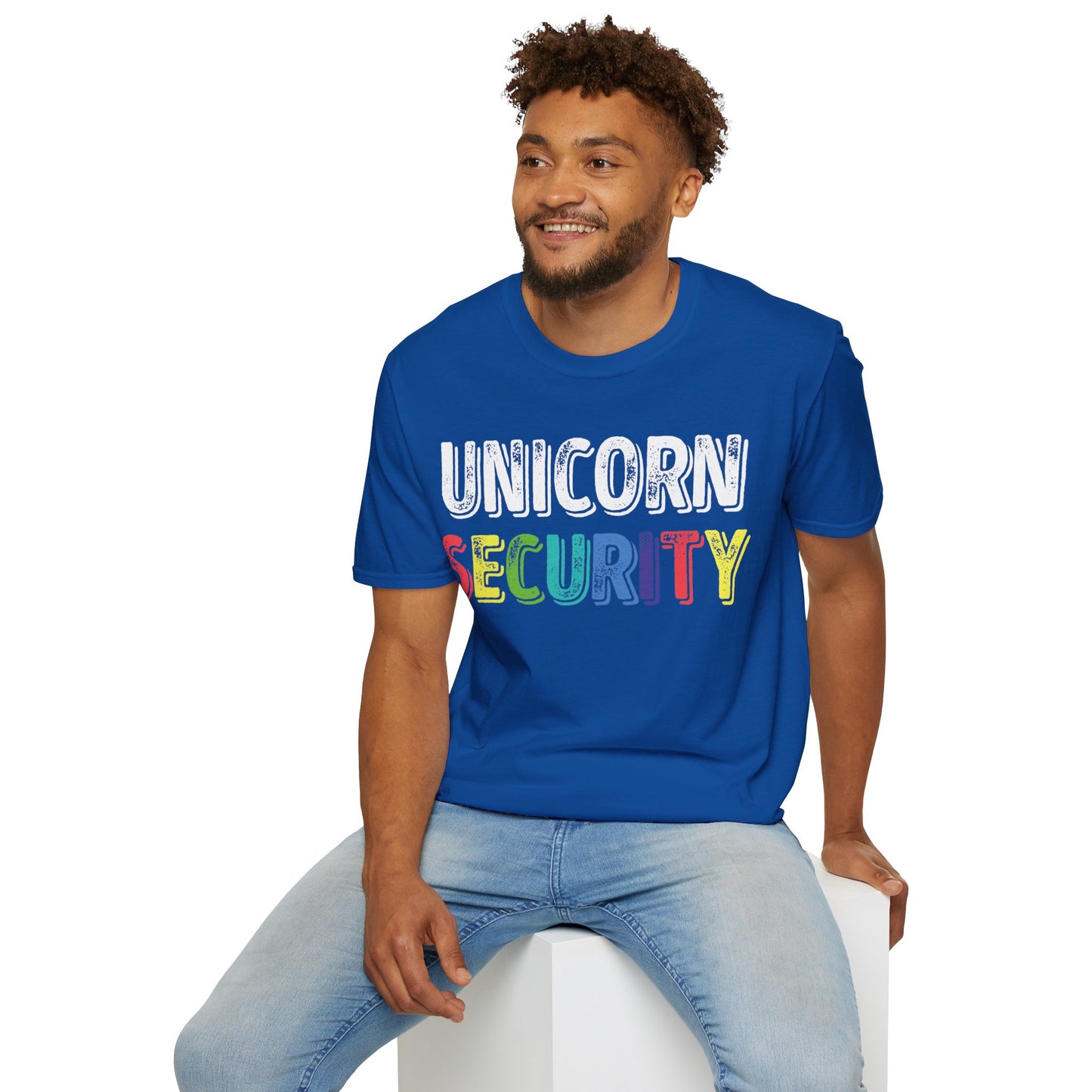Funny Unicorn Security Costume Police T-Shirt Men Women Kids