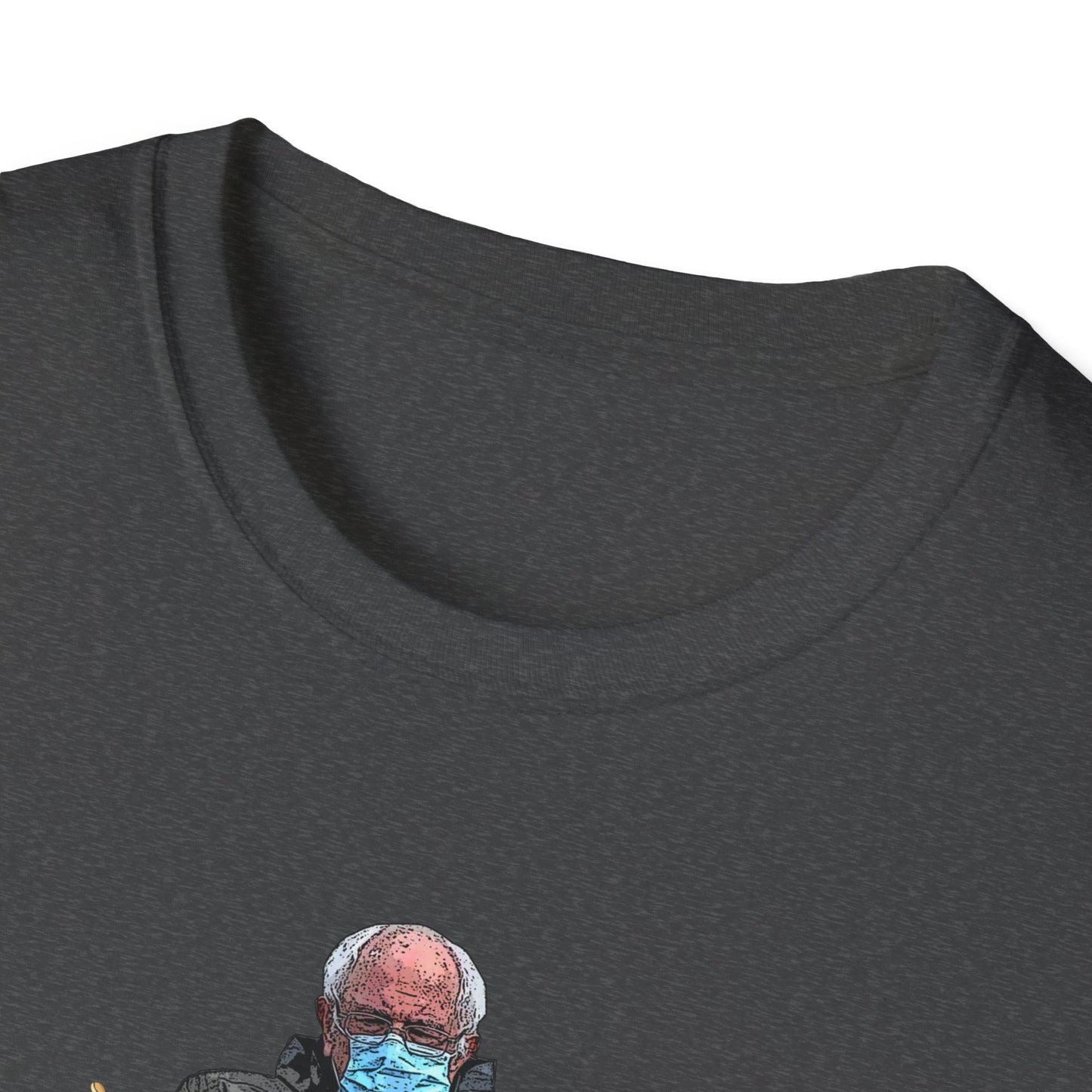 Bernie Sanders Drummer Inauguration Mittens Meme Sitting Drums T-Shirt