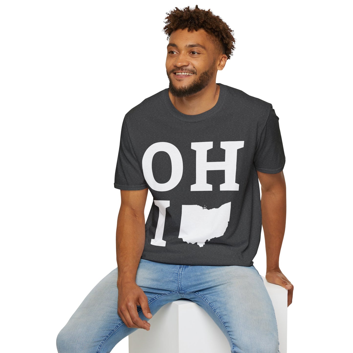 Vintage State of Ohio Flag Map Distressed T-Shirt Men Women