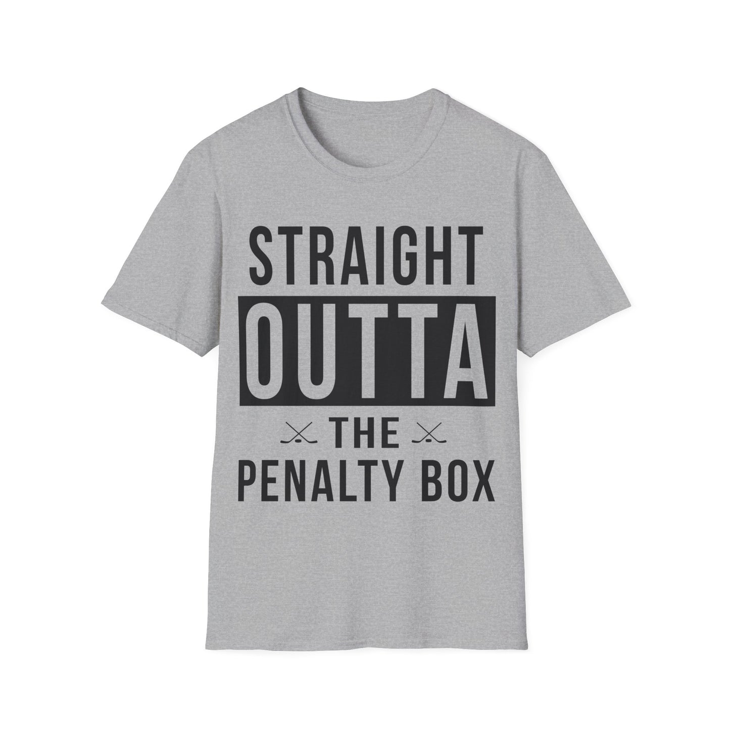 Funny Ice Hockey Straight Outta Penalty Box T-Shirt For Men Women T-Shirt