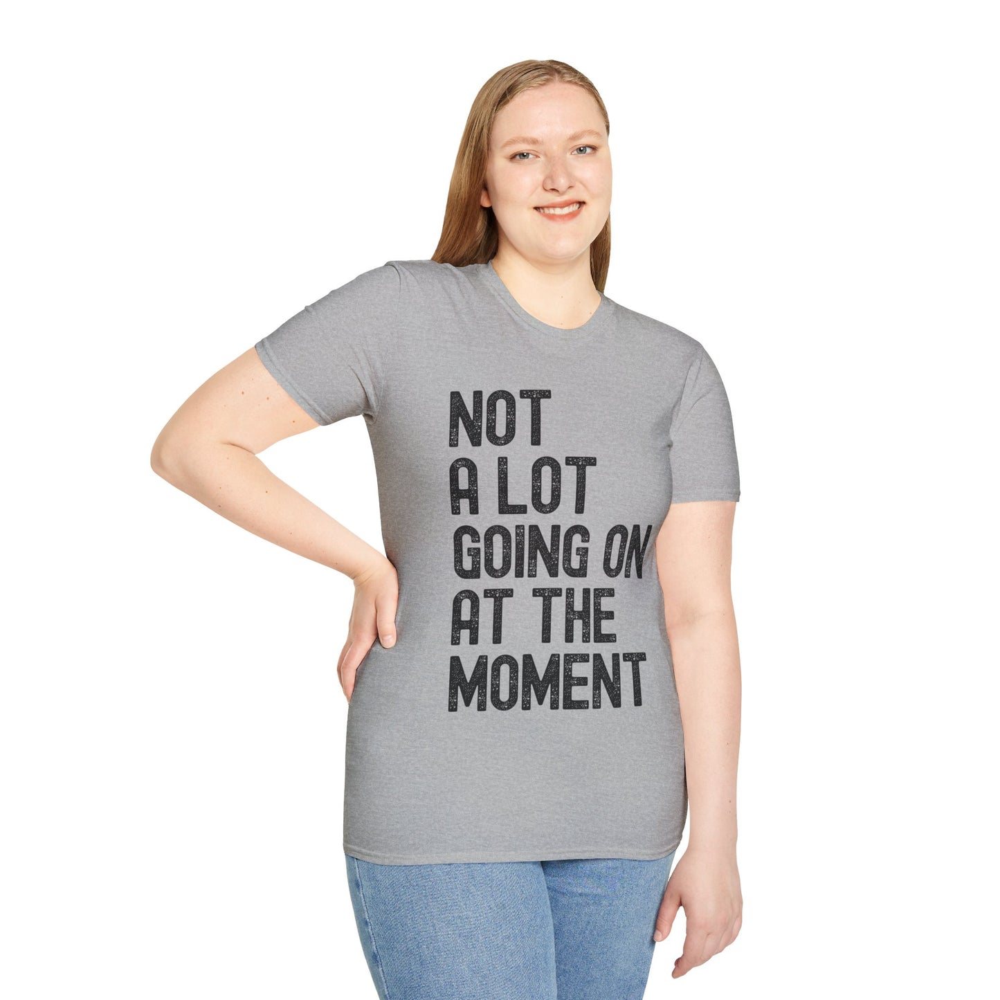 Funny Not a Lot Going on at the Moment Distressed T-Shirt For Men Women