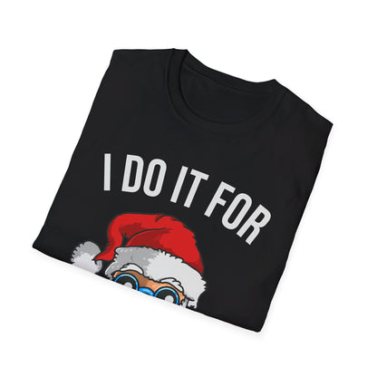 Funny Santa I Do It For The Ho's Christmas Xmas T-Shirt Men Women