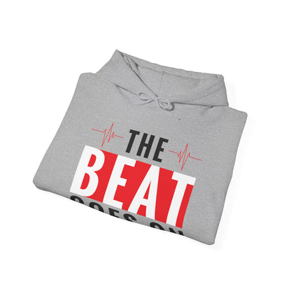 Funny Heartbeat Beat Goes On Heart Disease Awareness Hoodie For Men Women Hoodie