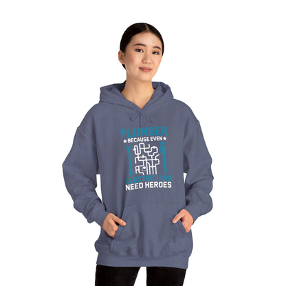 Plumber Because Even Electricians Need Heroes Funny Plumbers Hoodie For Men Women Hoodie