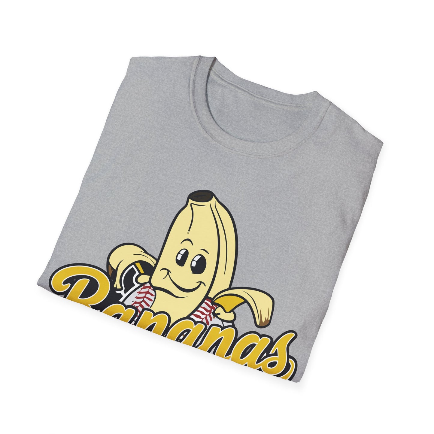 Funny Let's Go Bananas Baseball T-Shirt For Baseball Lovers Men Women T-Shirt