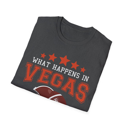 Funny What Happens in Vegas Started in Oakland Sporty Gift T-Shirt Men Women