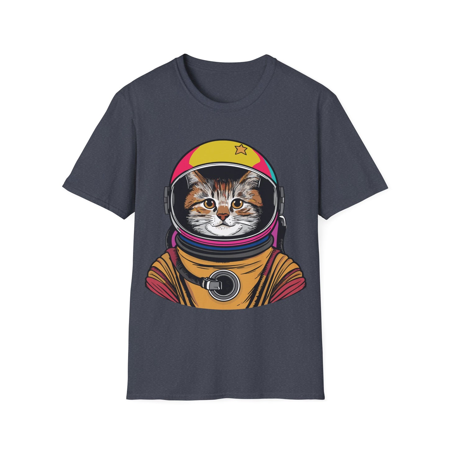 Funny Space Gifts Cat Mom Cat Dad Astronaut Space T-Shirt For Men Women Kids T-Shirt