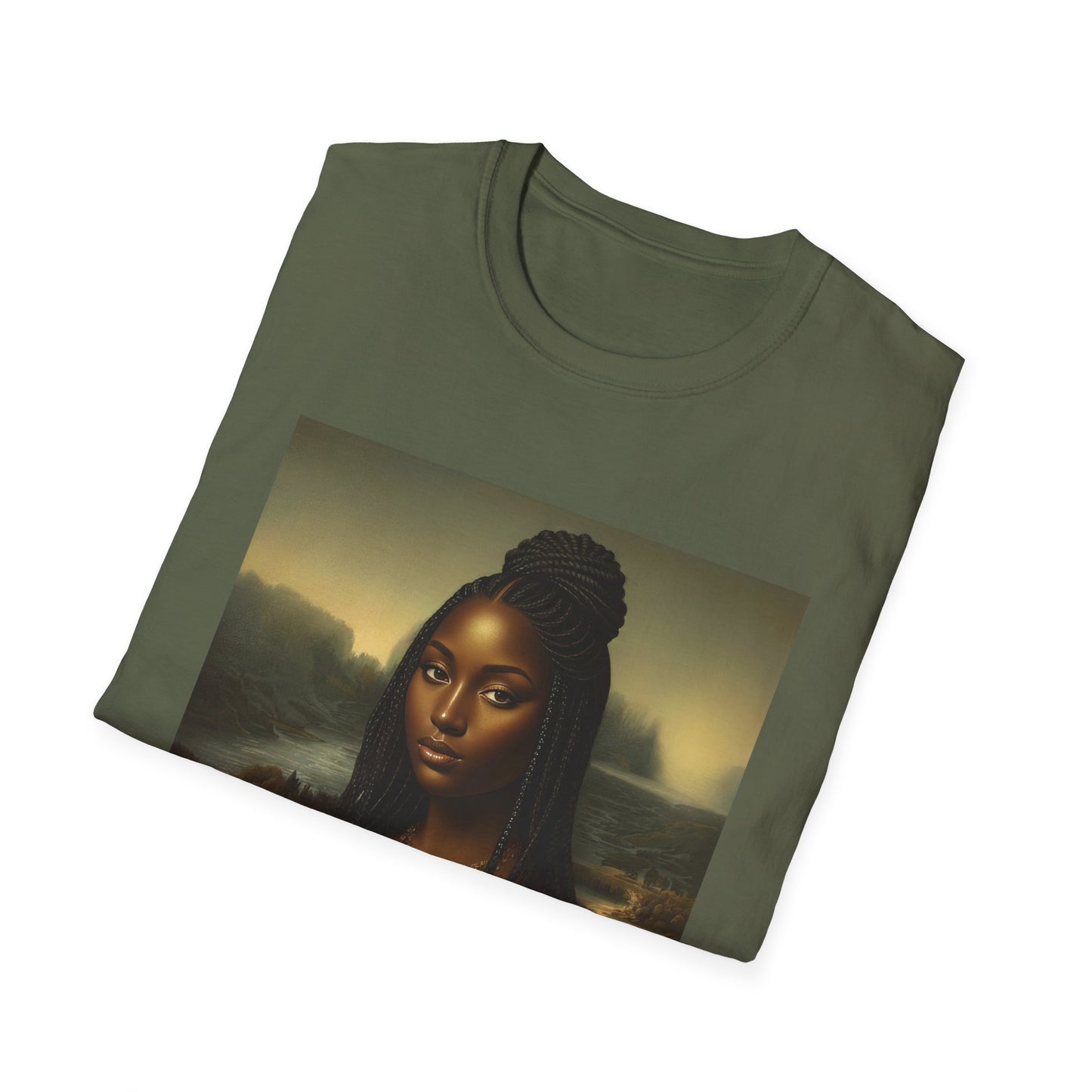 Black Mona Lisa African American Black History Month Funny T-Shirt