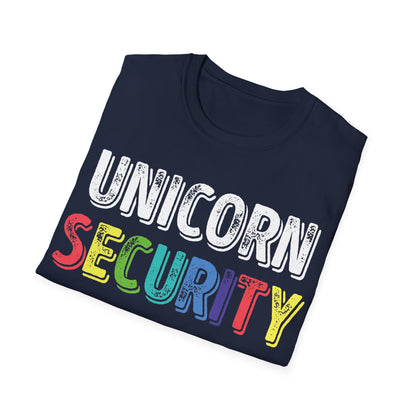 Funny Unicorn Security Costume Police T-Shirt Men Women Kids
