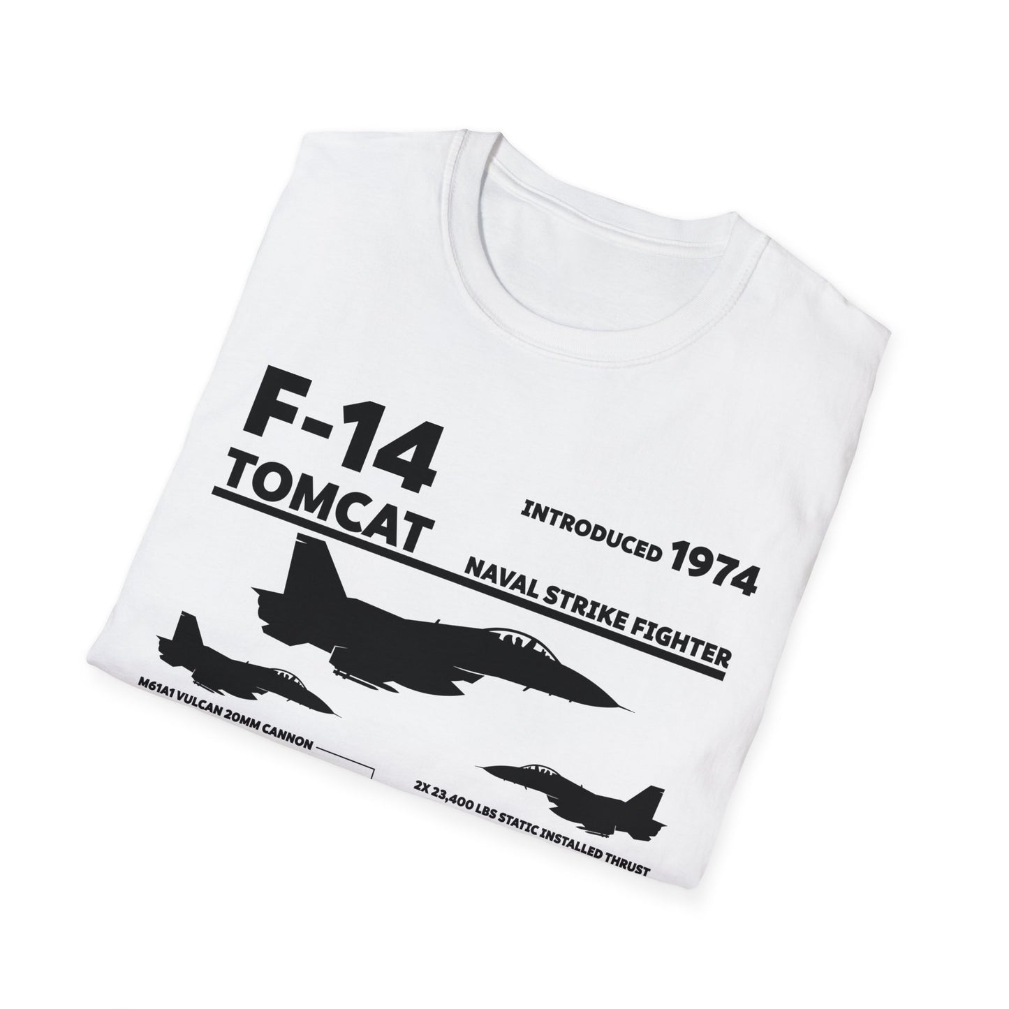 F-14 Tomcat Navy Fighter Jet Diagram Enthusiast T-Shirt For Men Women T-Shirt