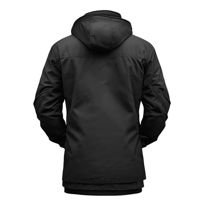 Mens Field Jacket Classic M-65 Field Jackets For Men Hip-Length Large Exterior Pockets Hooded Outdoor Durable Materials Nylon Winter Jacket