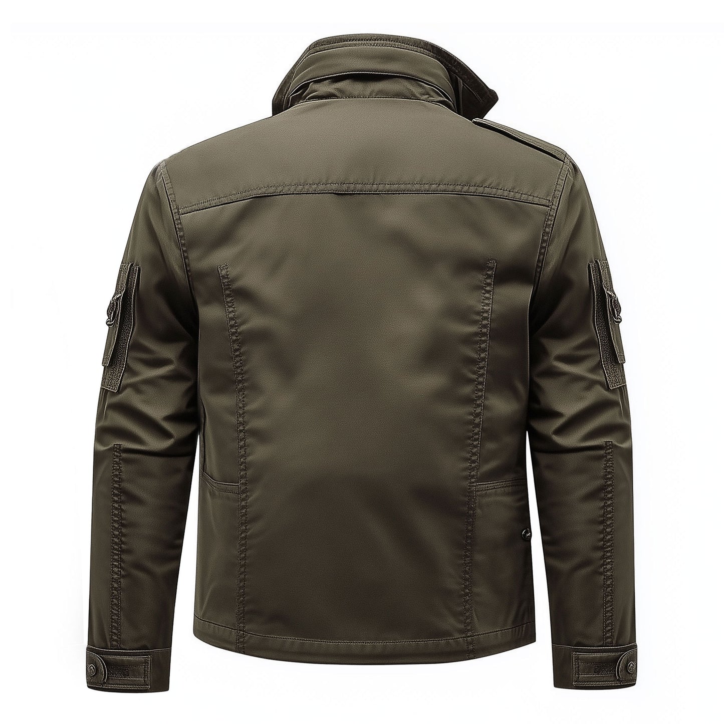 Mens Field Jacket Classic M-65 Field Jackets Hip-Length Large Exterior Pockets Military Hooded Outdoor Durable Materials Nylon Winter Jacket