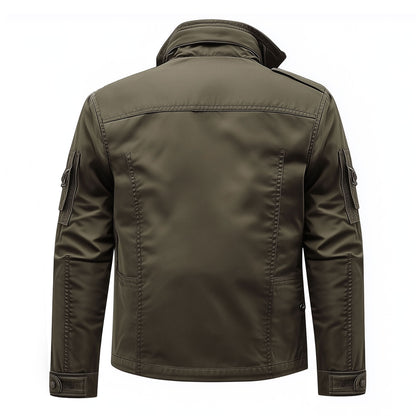 Mens Field Jacket Classic M-65 Field Jackets Hip-Length Large Exterior Pockets Military Hooded Outdoor Durable Materials Nylon Winter Jacket