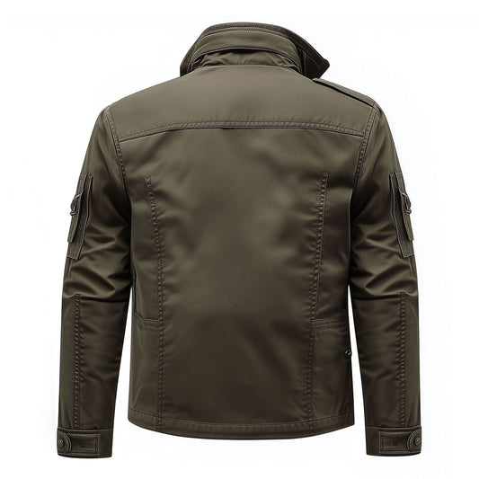 Mens Field Jacket Classic M-65 Field Jackets Hip-Length Large Exterior Pockets Military Hooded Outdoor Durable Materials Nylon Winter Jacket