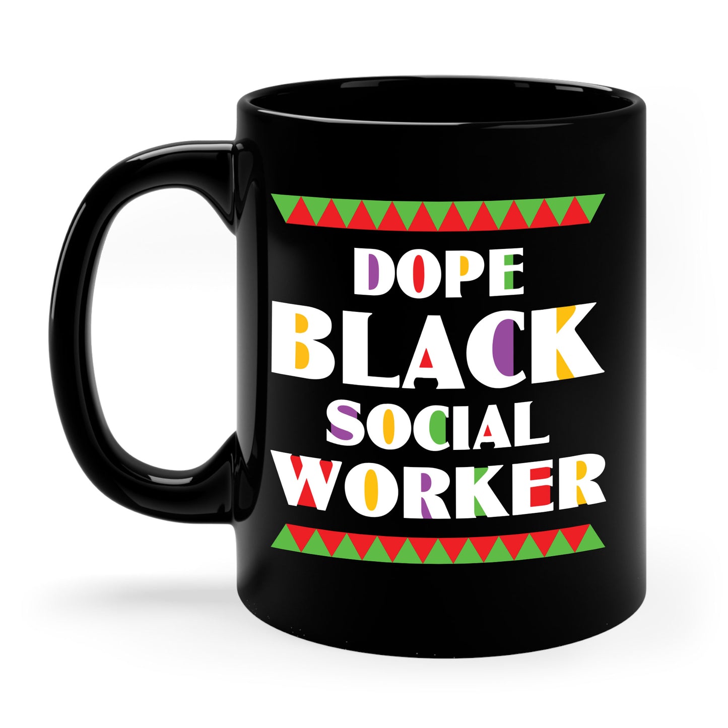 Dope Black Social Worker African American Job Proud Coffee Mug For Men Women