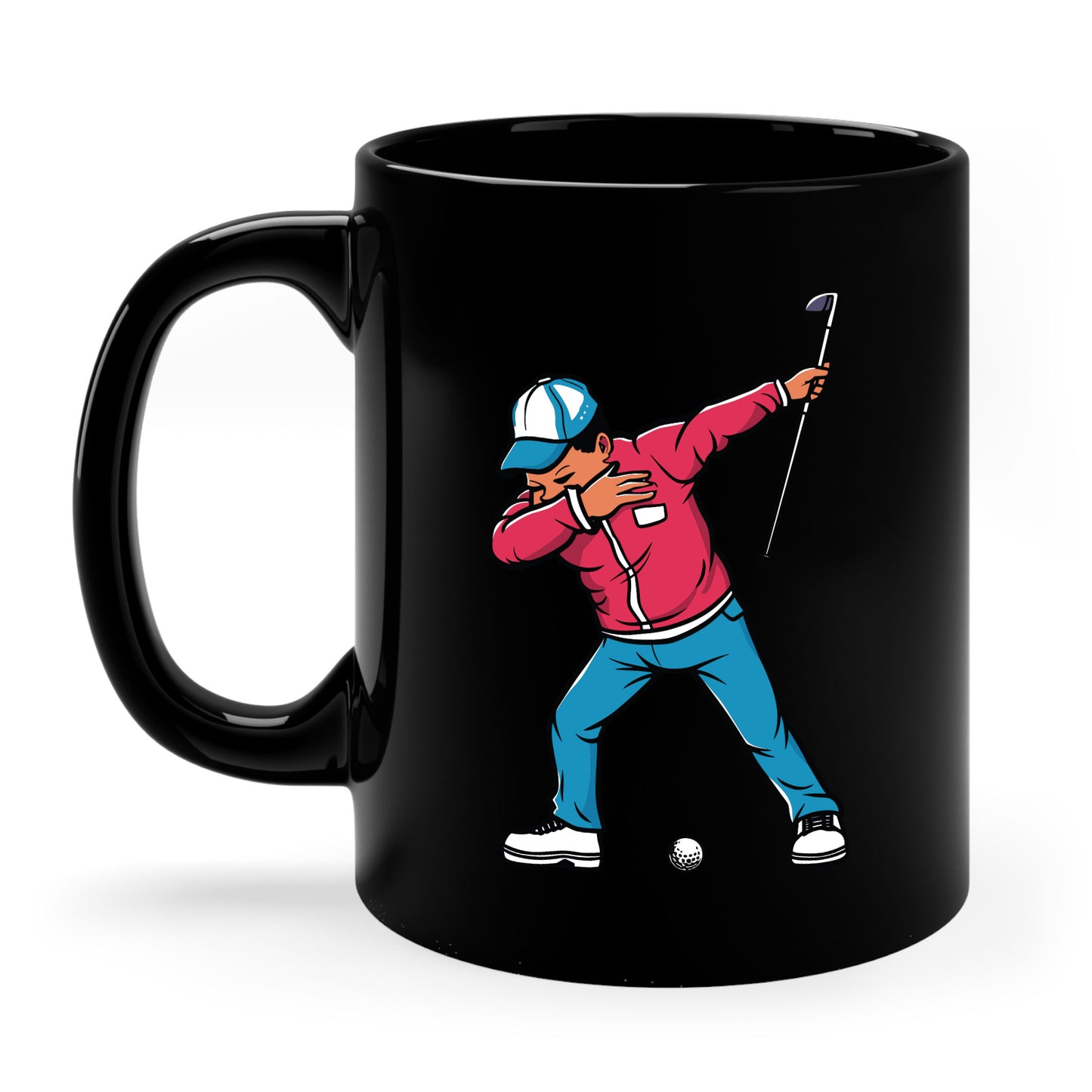 Funny Dabbing Golf Player Golfer Golfing Funny Boys Men Dab Dance Coffee Mug For Men Women