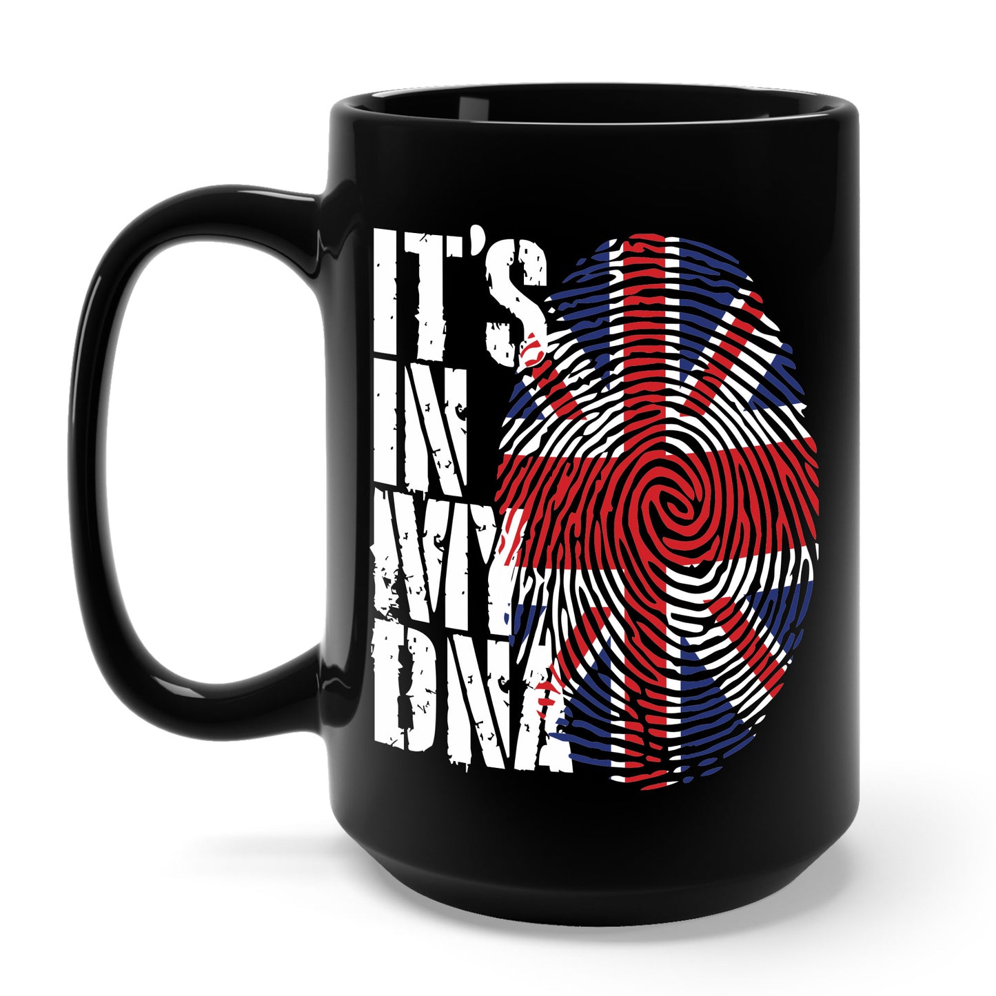 Funny Its In My DNA British Flag England UK Britain Union Jack Coffee Mug For Men Women