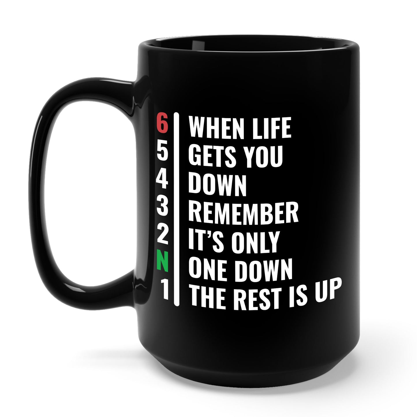 Funny Biker When Life Gets You Down Motorcycle Gear Rider Motercross Coffee Mug For Men Women