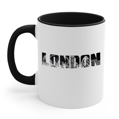 London England Souvenir Flag Phonebooth Double-Decker Bus Coffee Mug For Men Women