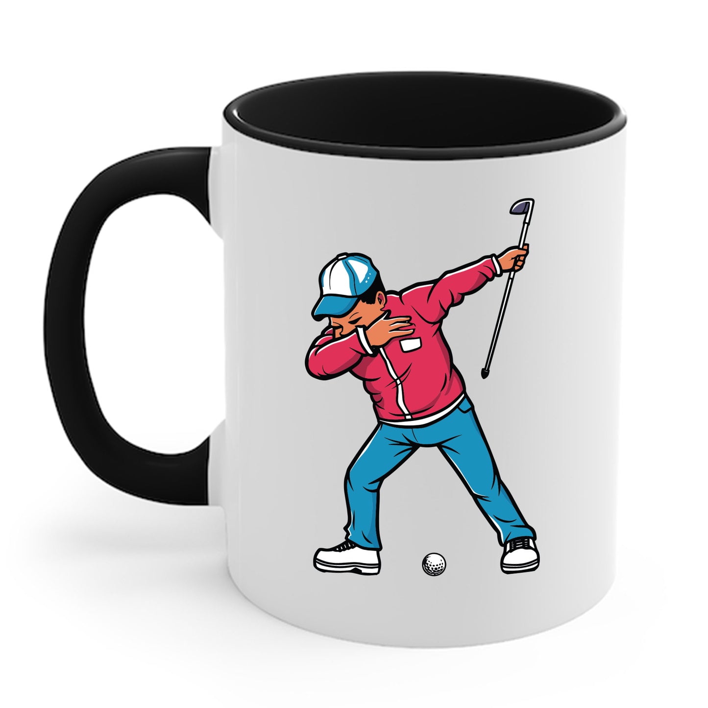 Funny Dabbing Golf Player Golfer Golfing Funny Boys Men Dab Dance Coffee Mug For Men Women